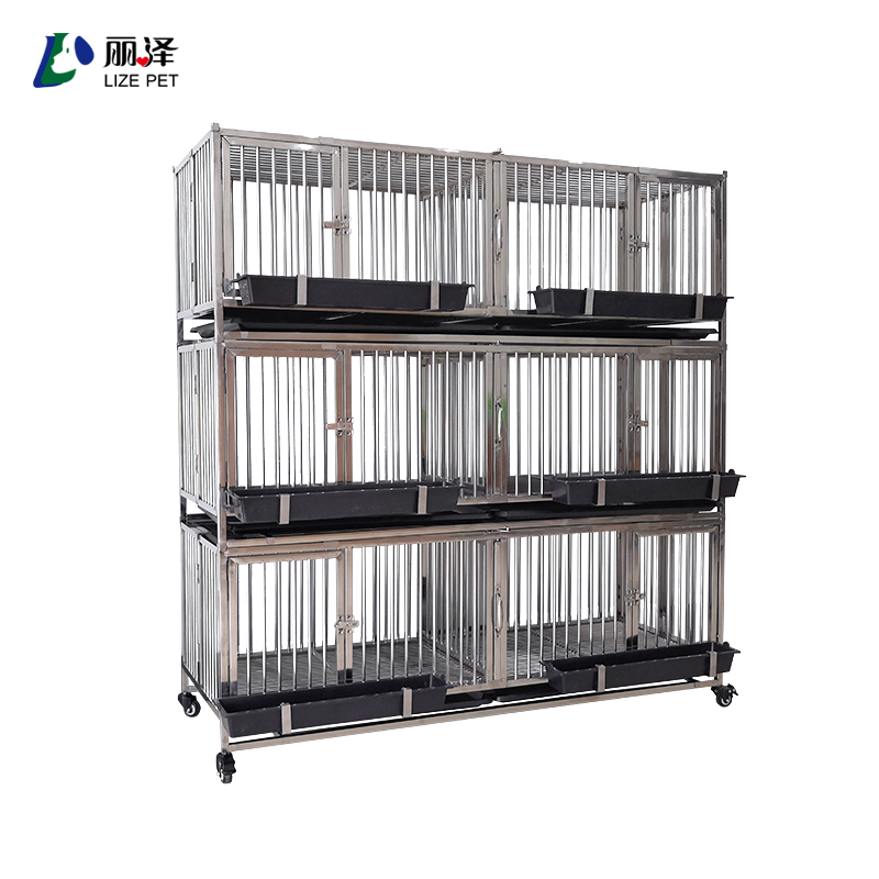 Three-layer pigeon breeding cage-all stainless steel
