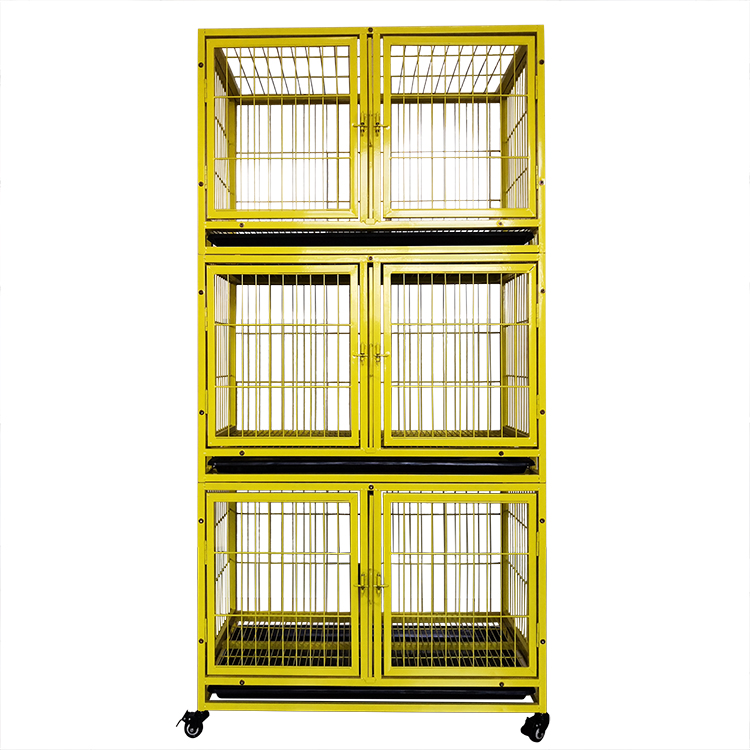 Three layers and 6 doors - wire cage with partition