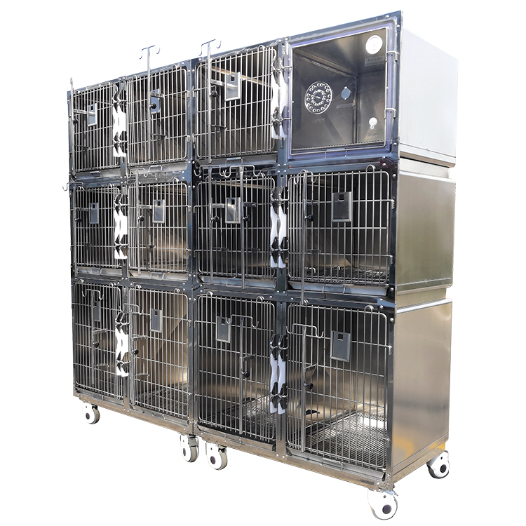 Three-layer 12-door dog cage