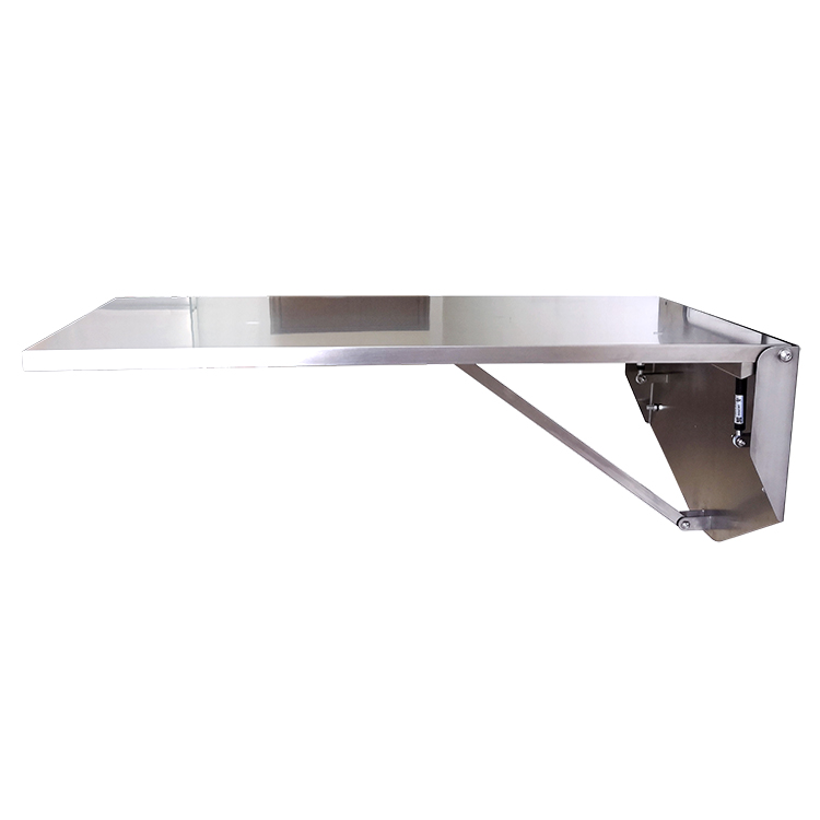 Folding wall mounted veterinary examination table