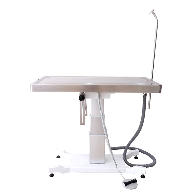 Elevating electric veterinary operating table