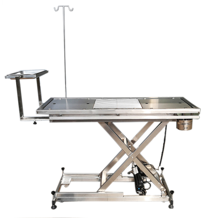 Electric lifting operating table with inlay