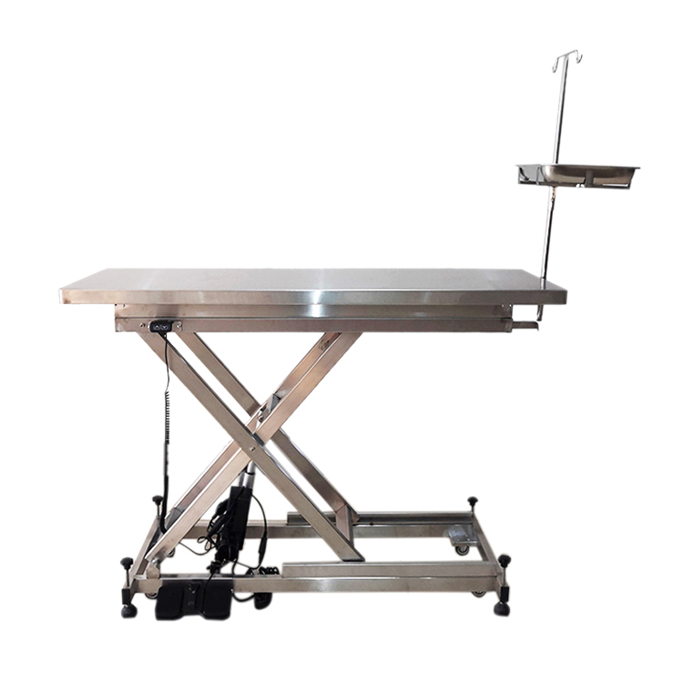 Flat electric lifting operating table