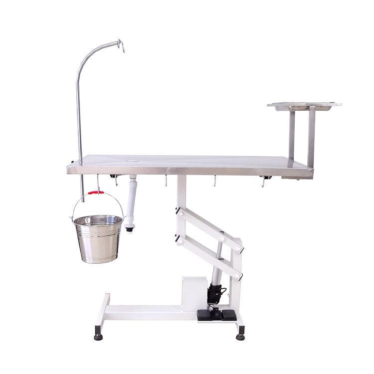 Flat electric lifting pet operating table