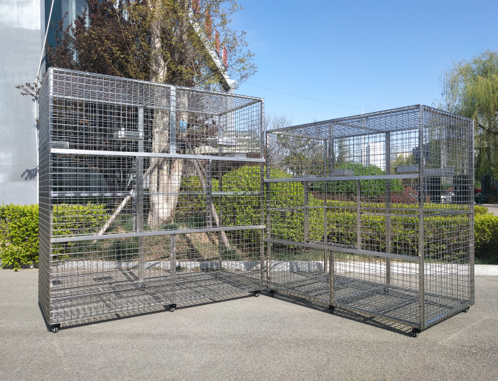 Large stainless steel parrot cage