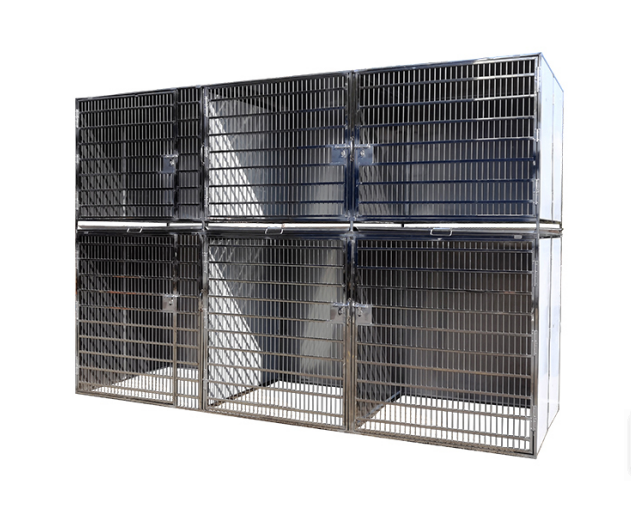 All stainless steel - custom dog cage