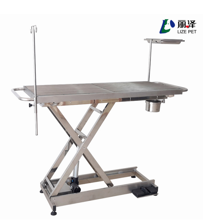 Electric lift stainless steel veterinary operating table Pet operating table