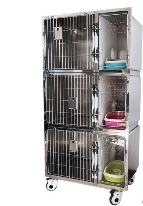 Stainless steel high-end pet cat carrier