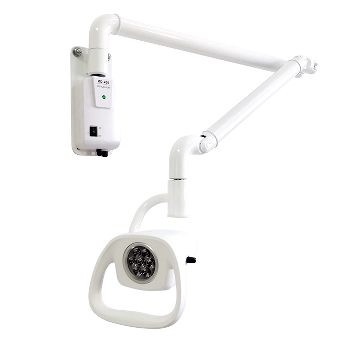 Wall-mounted medical examination lamp