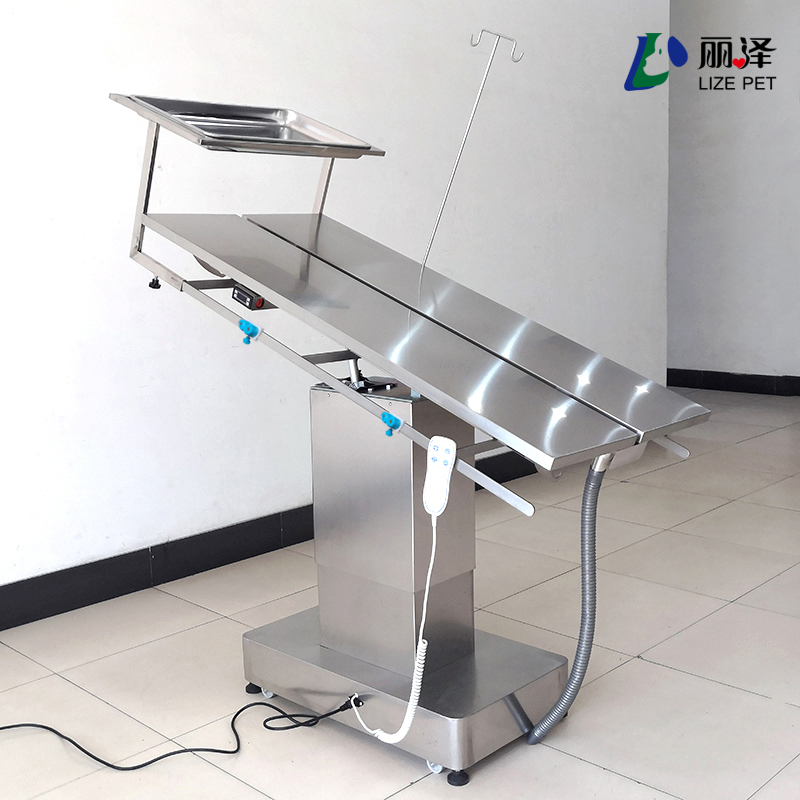 Stainless steel electric V-shaped constant temperature operating table