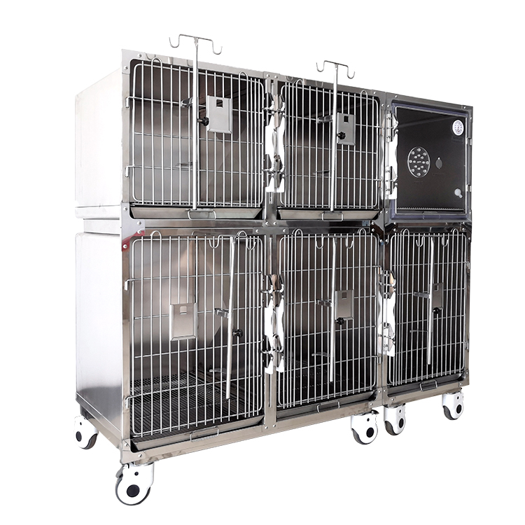 High Quality Multi Combined Pet Cage Stainless Steel Veterinary Cage