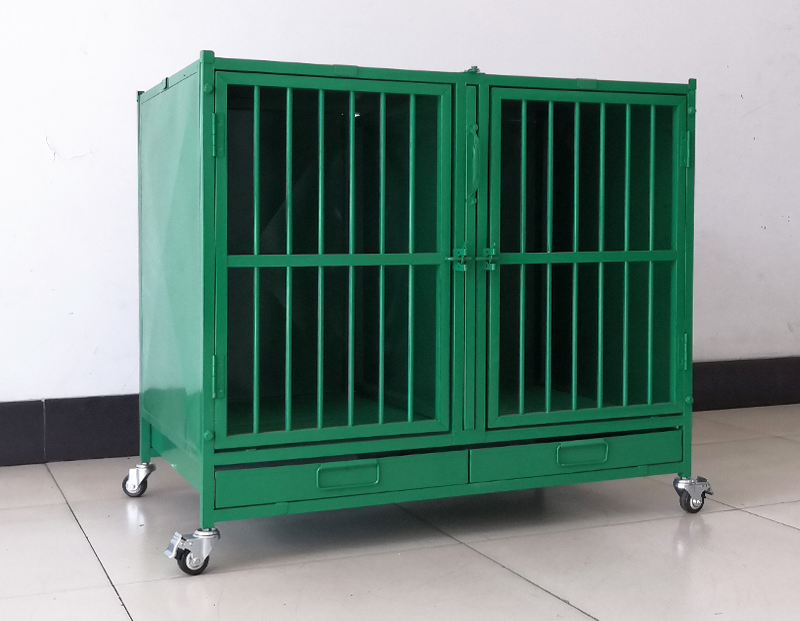 Customizable three-layer, six-door stainless steel paint cage