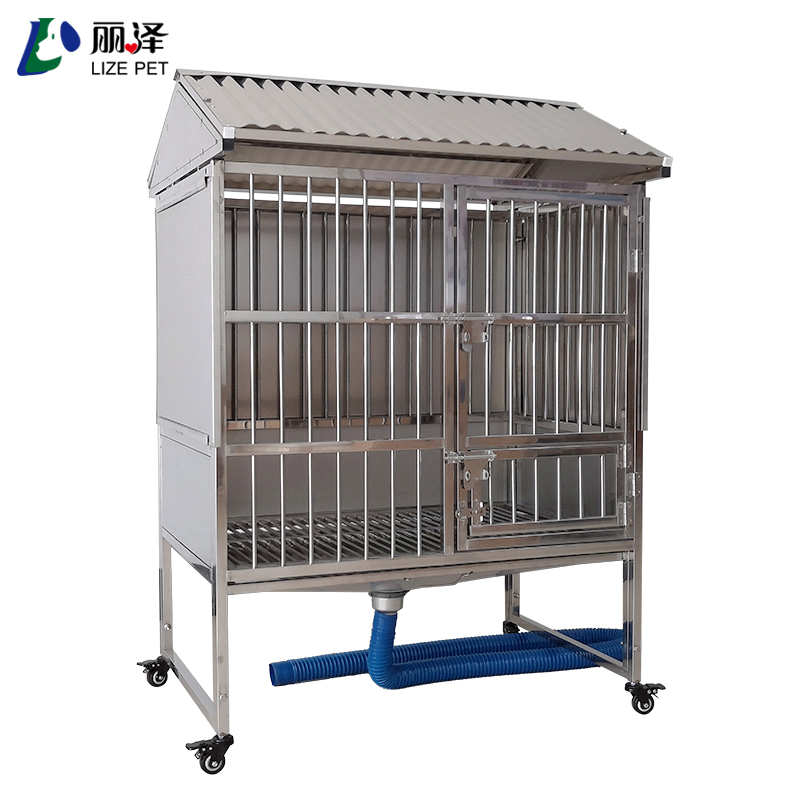 High quality stainless steel rainproof and sunproof funnel dog cage