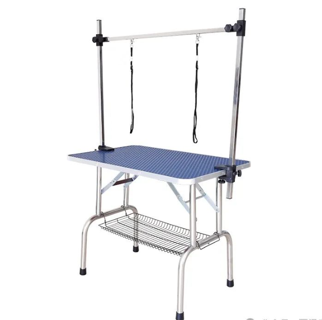 Gantry frame stainless steel legs - folding beauty table