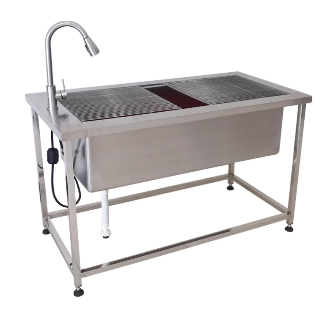 Stainless steel wet - simple disposal table