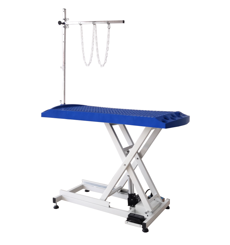 New Products-Pedal electric lift beauty table - Plastic panel