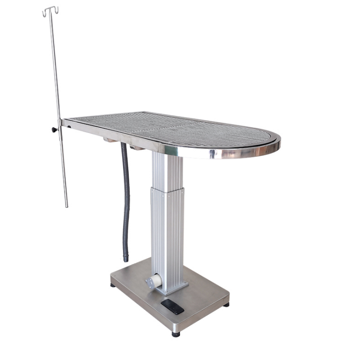 Stainless steel electric lift simple operating table Veterinary operating table