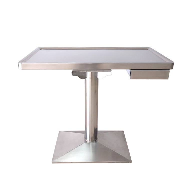 Stainless steel column veterinary weighing table Pet examination table