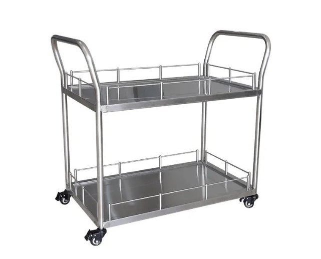 Stainless steel medical trolley