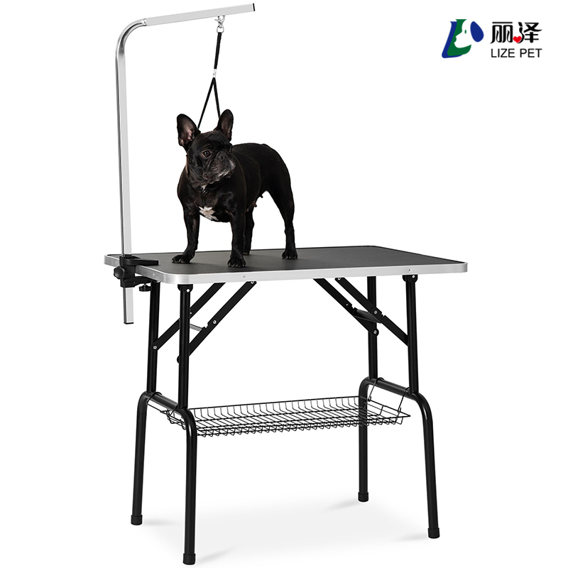 Dog Cat foldable Grooming Table Dog Trimming Table With Arm Pet Hair Cutting Table With Full Accessories