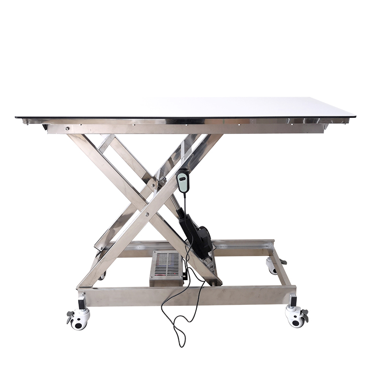 Hospital Professional Equipment Animal Electric Lift 304 Stainless Steel Lifting Table Veterinary Vet Exam Table