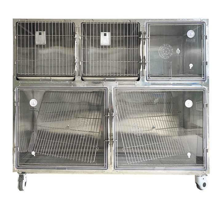 Combined stainless steel foster cage Hospital cage custom - second floor 5 doors