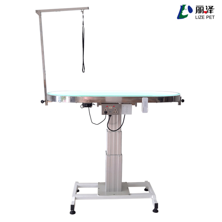 Heavy duty veterinary examination table LED Pet grooming table electric lift height adjustable