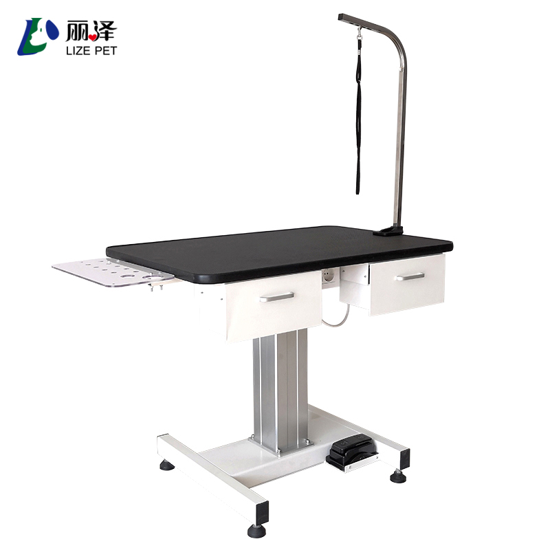 LIZE PET Veterinary Equipment Height Adjustable Electric Dog Grooming Table Portable Pet Dog Grooming Table with drawer