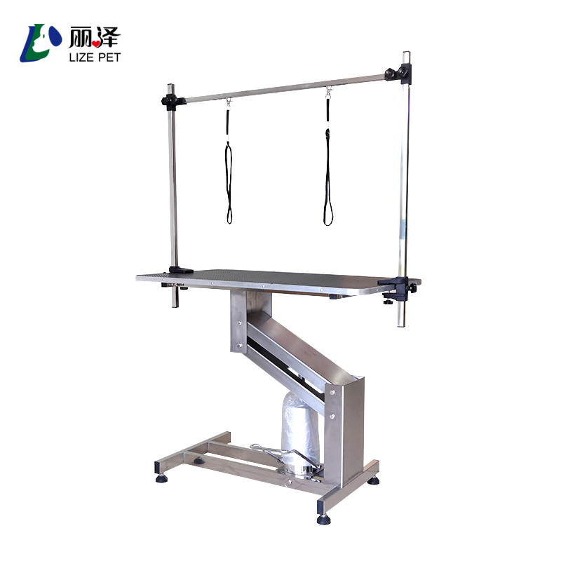 LIZE PET High Quality Height Adjustable Hydraulic Lifting Pet Dog Grooming Table