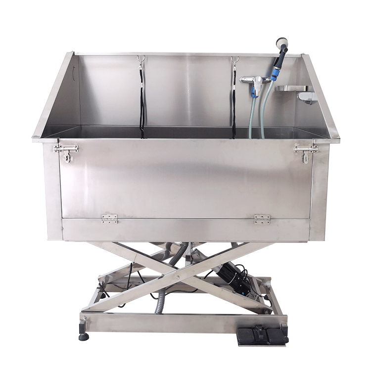 Stainless steel electric door stainless steel pet tub