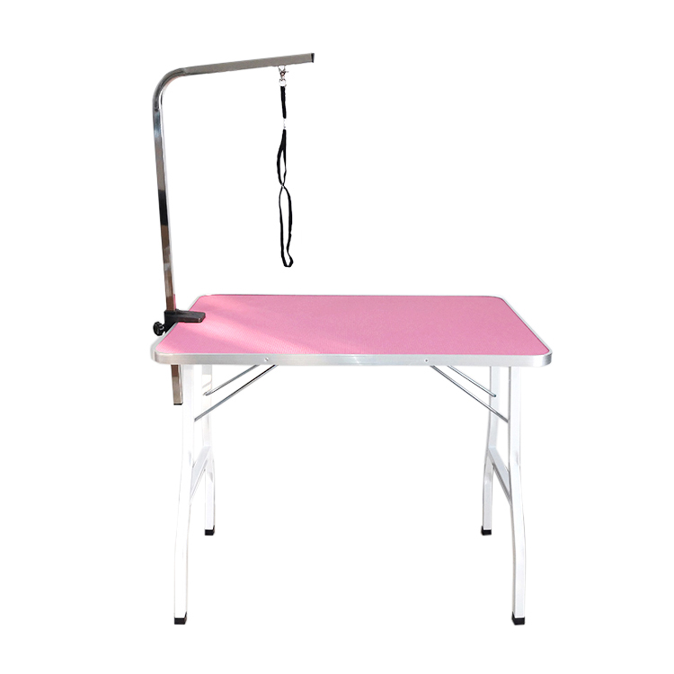 LIZE PET Adjustable Height Foldable Stainless Steel Pet Grooming Table For Dogs Small Animals