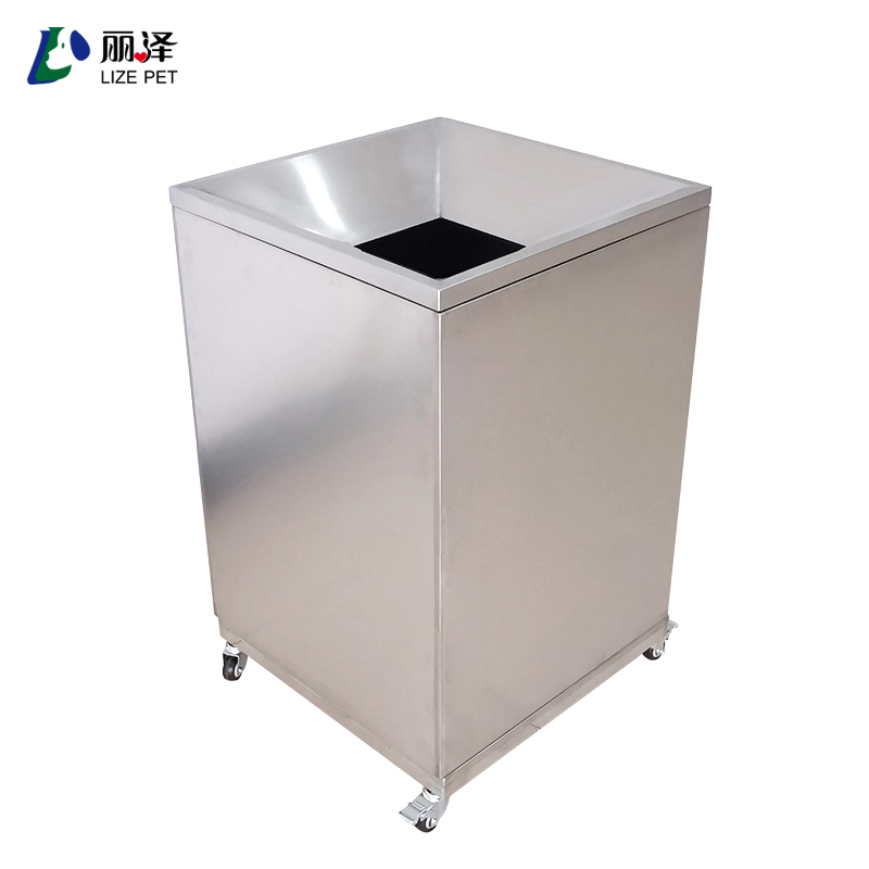 Medical stainless steel trash can