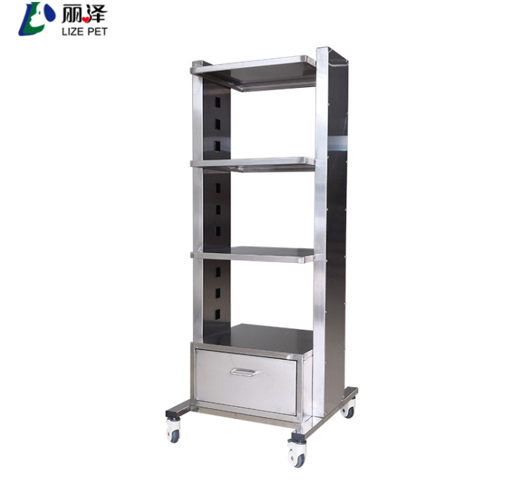 Stainless steel multi-layer equipment with socket bearing cart Medical cart