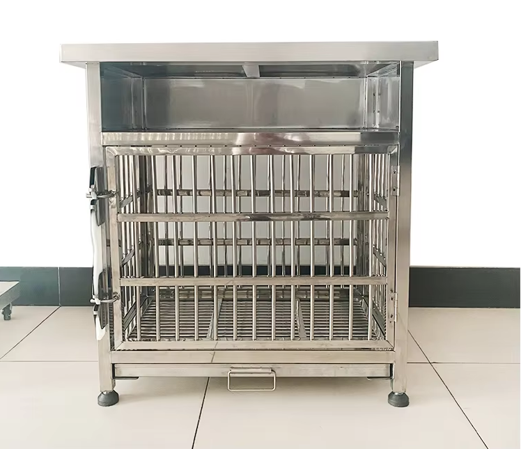 Stainless steel veterinary Pet examination table Source manufacturer new product pet special with pet cage vet operating table