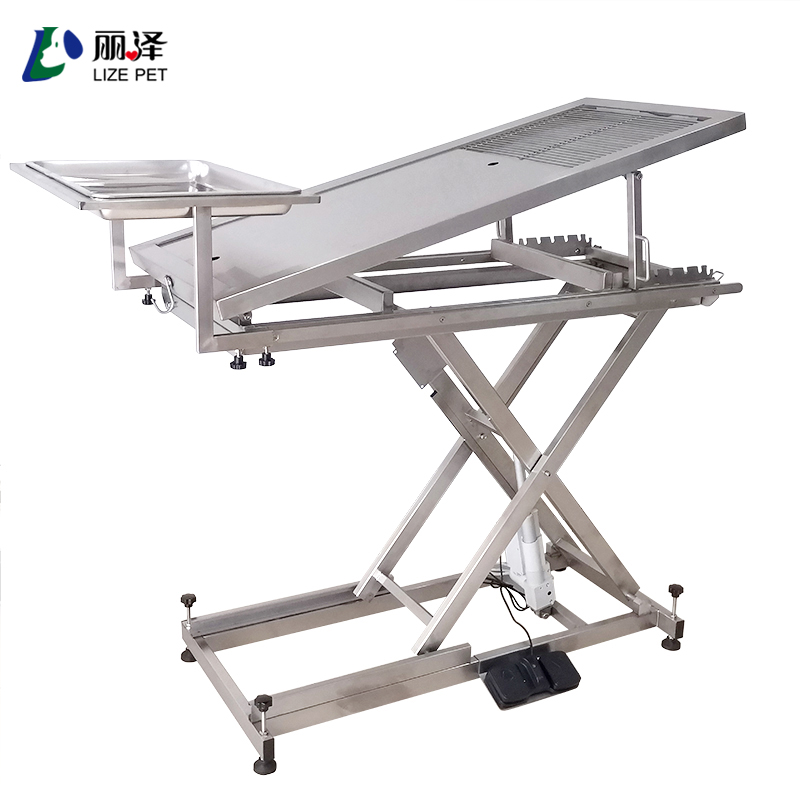 LIZE PET Electric Lifting Veterinary Operation Table Veterinary Equipment Veterinary Instrument With Stainless Steel Table