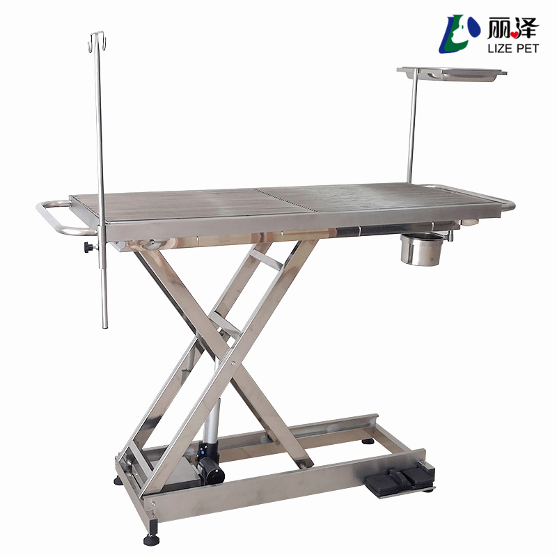 LIZE PET Veterinary Equipment Stainless Steel Surgical Operation Electric Lifting Vet Operation Table