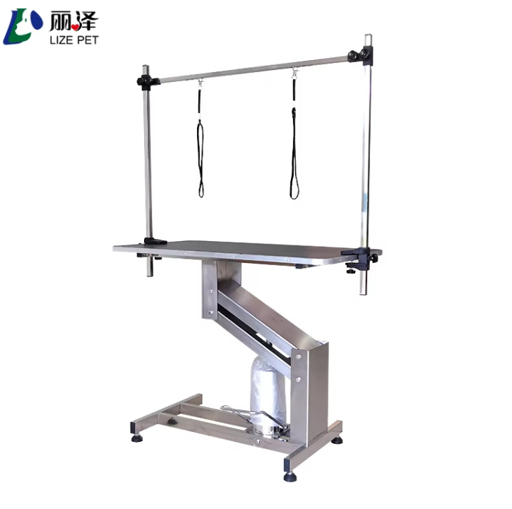 Z-type hydraulic lifting pet grooming table Stainless steel dog beanty table for sale Quality manufacturer