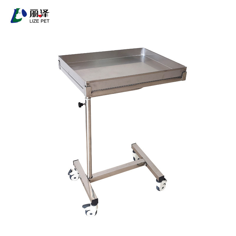 Medical grade 304 stainless steel tray trolley | Clean guardian of professional medical scenes