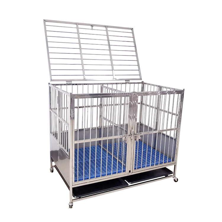 Premium 304 Stainless Steel Foldable Pet Crate with Removable Panels – The Ultimate Safety & Comfort Solution