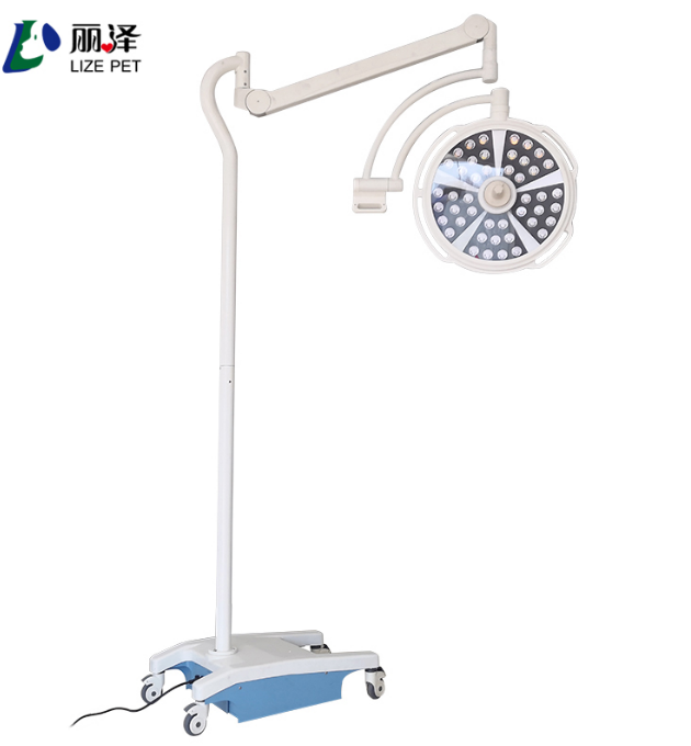 The vertical mobile manual adjustment medical shadowless lamp