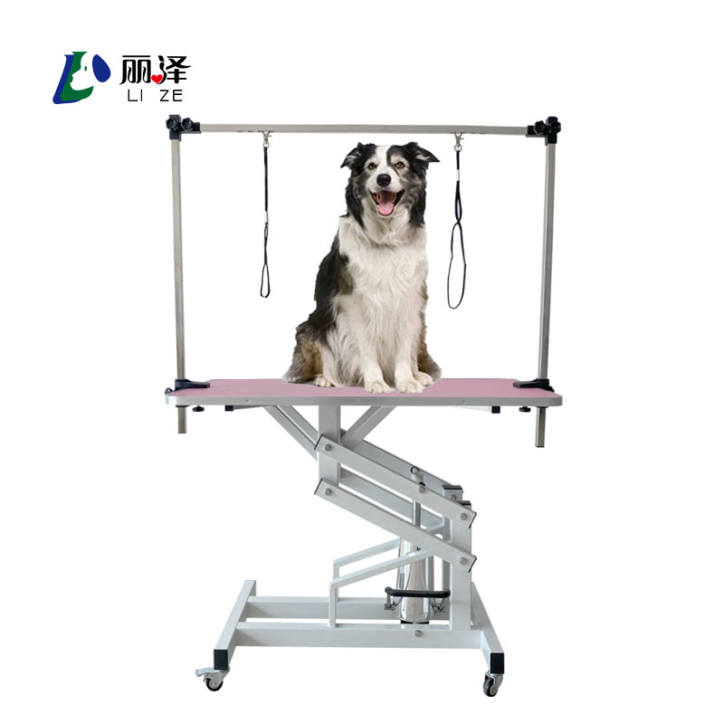 LIZE Steel spray molding Z-type hydraulic lifting pet grooming table dog beanty table for sale professional manufacturer