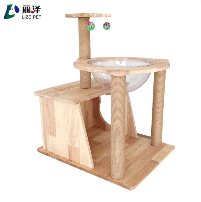 Wooden cat climbing cat nest cat play house