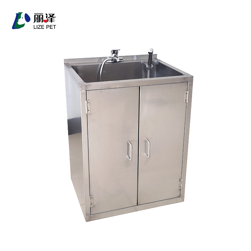 Automatic induction effluent stainless steel medical washbasin for pet hospitals