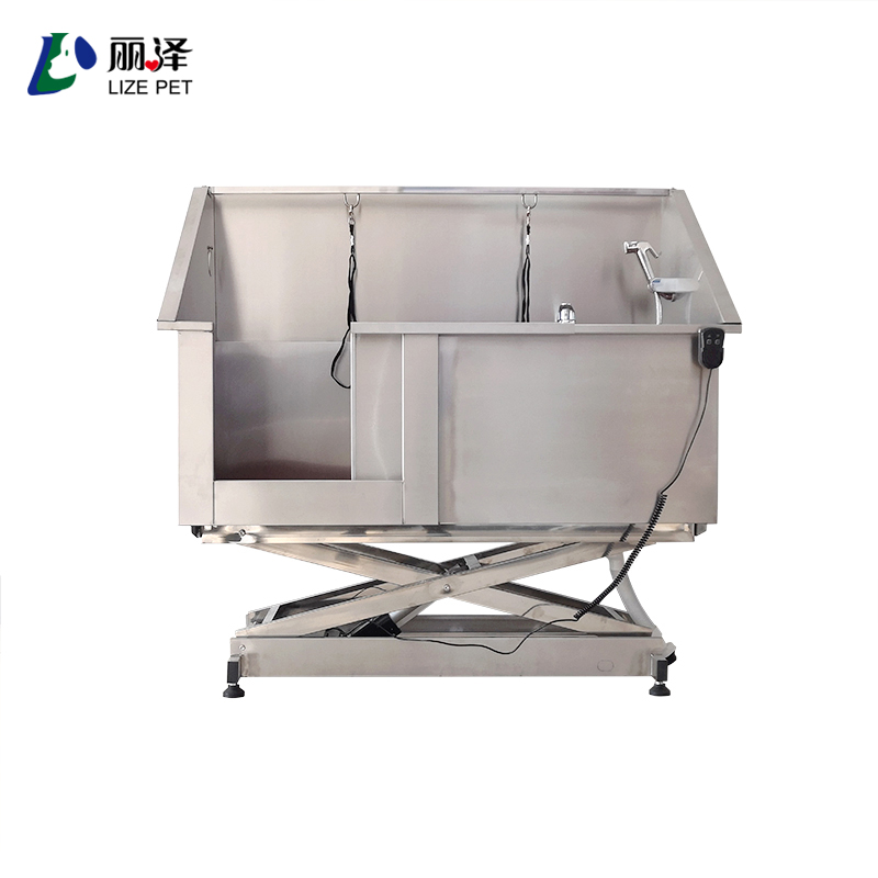 Electric lifting Dog grooming bathtub pet bathing sink stainless steel 304 dog bathing pool pet cleaning and grooming products